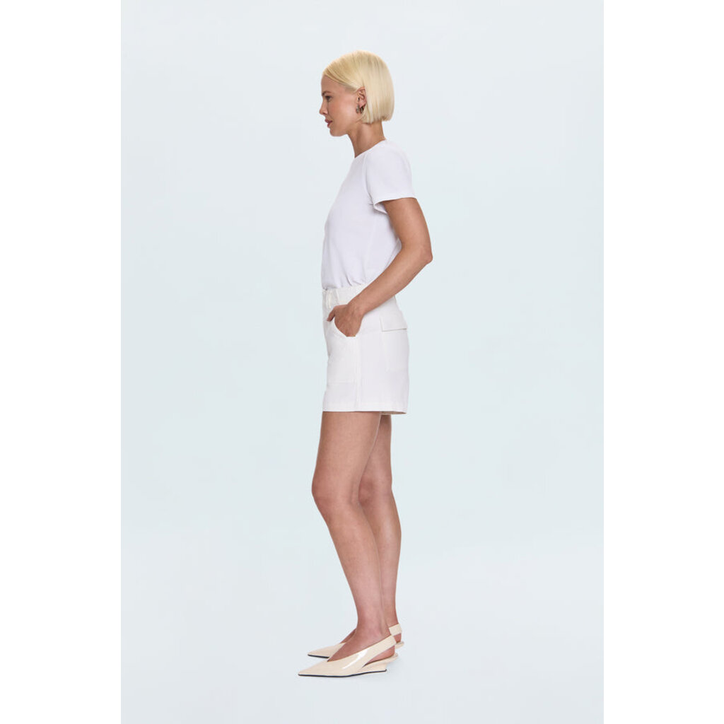 Pistola Marissa High Rise Utility Short - White