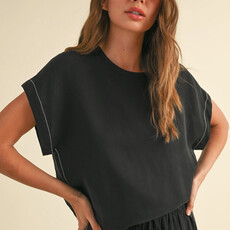 Miou Muse Viscose Short Sleeve Top
