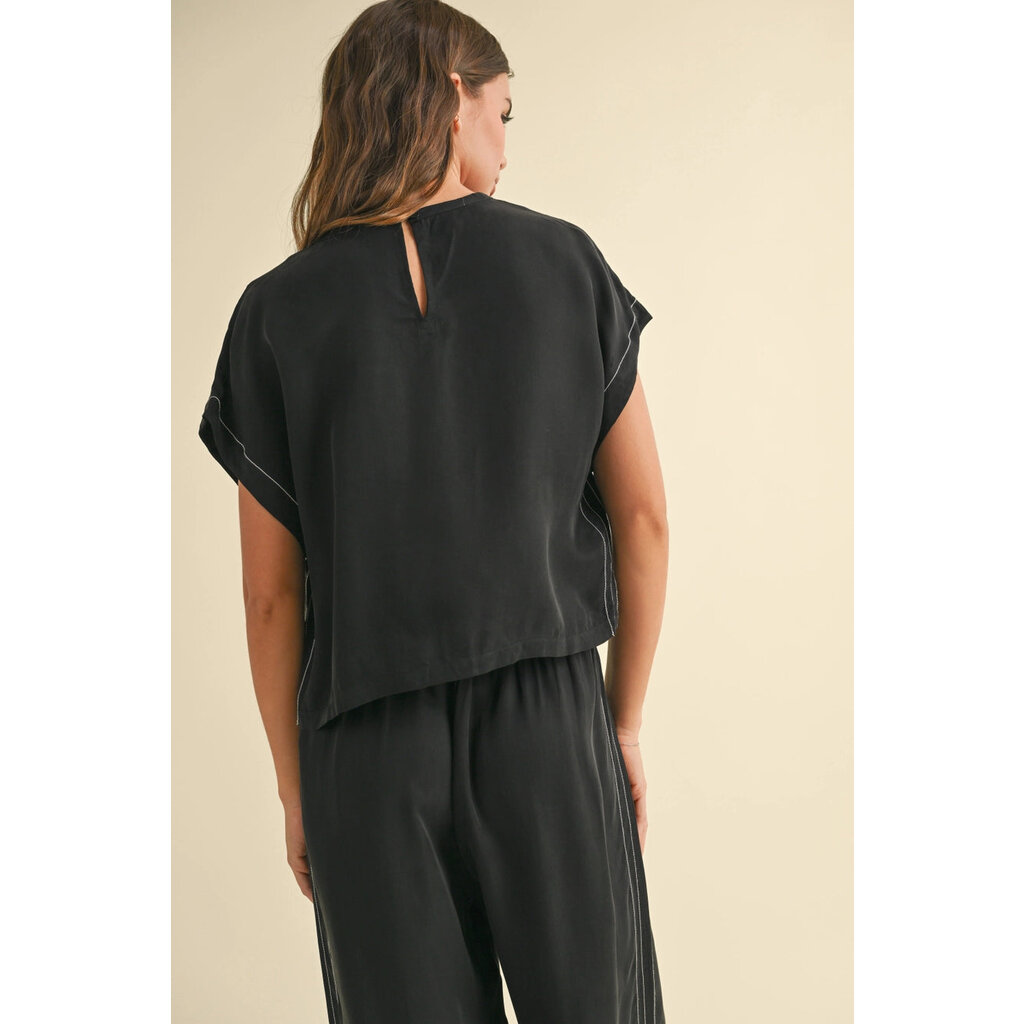Miou Muse Viscose Short Sleeve Top