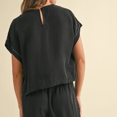 Miou Muse Viscose Short Sleeve Top
