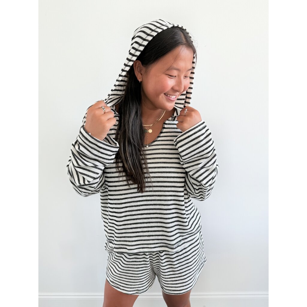 Project Social T Hometown Textured Stripe Hoodie