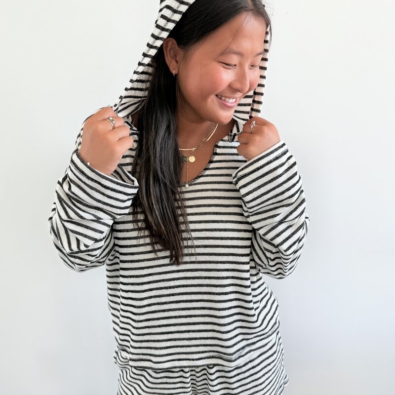 Project Social T Hometown Textured Stripe Hoodie