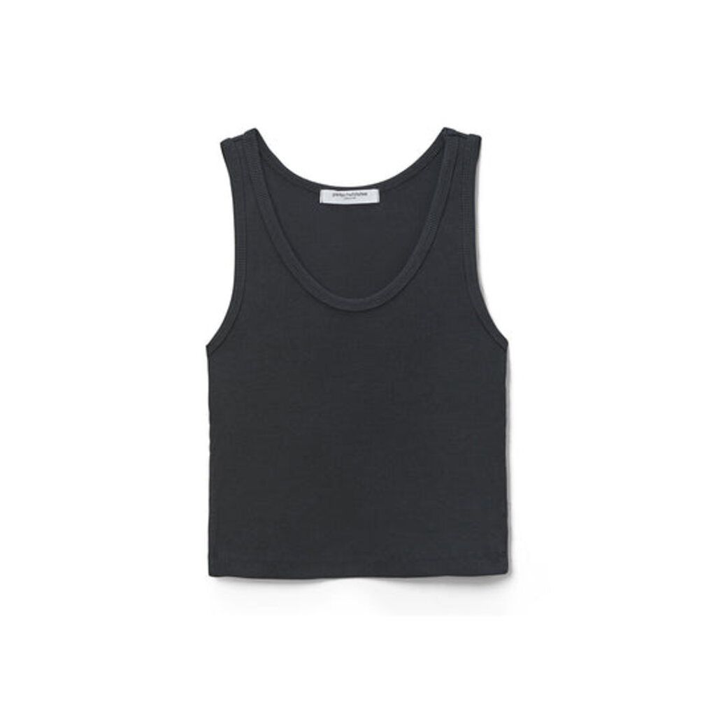 Perfect White Tee Blondie Tank - TRUE BLACK