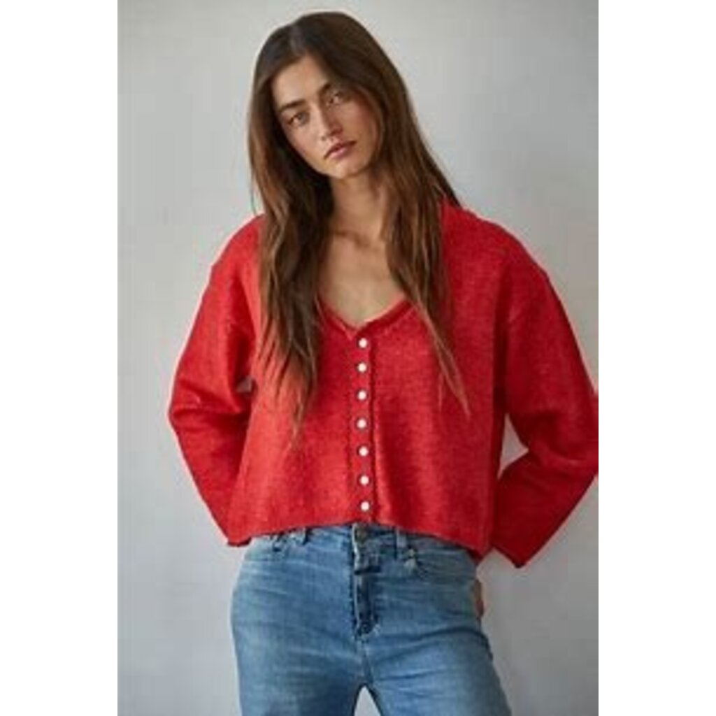 By Together Knit  V-Neck Long Sleeve Cardigan Top