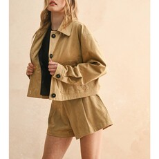 Miou Muse Suede Jacket With Pockets