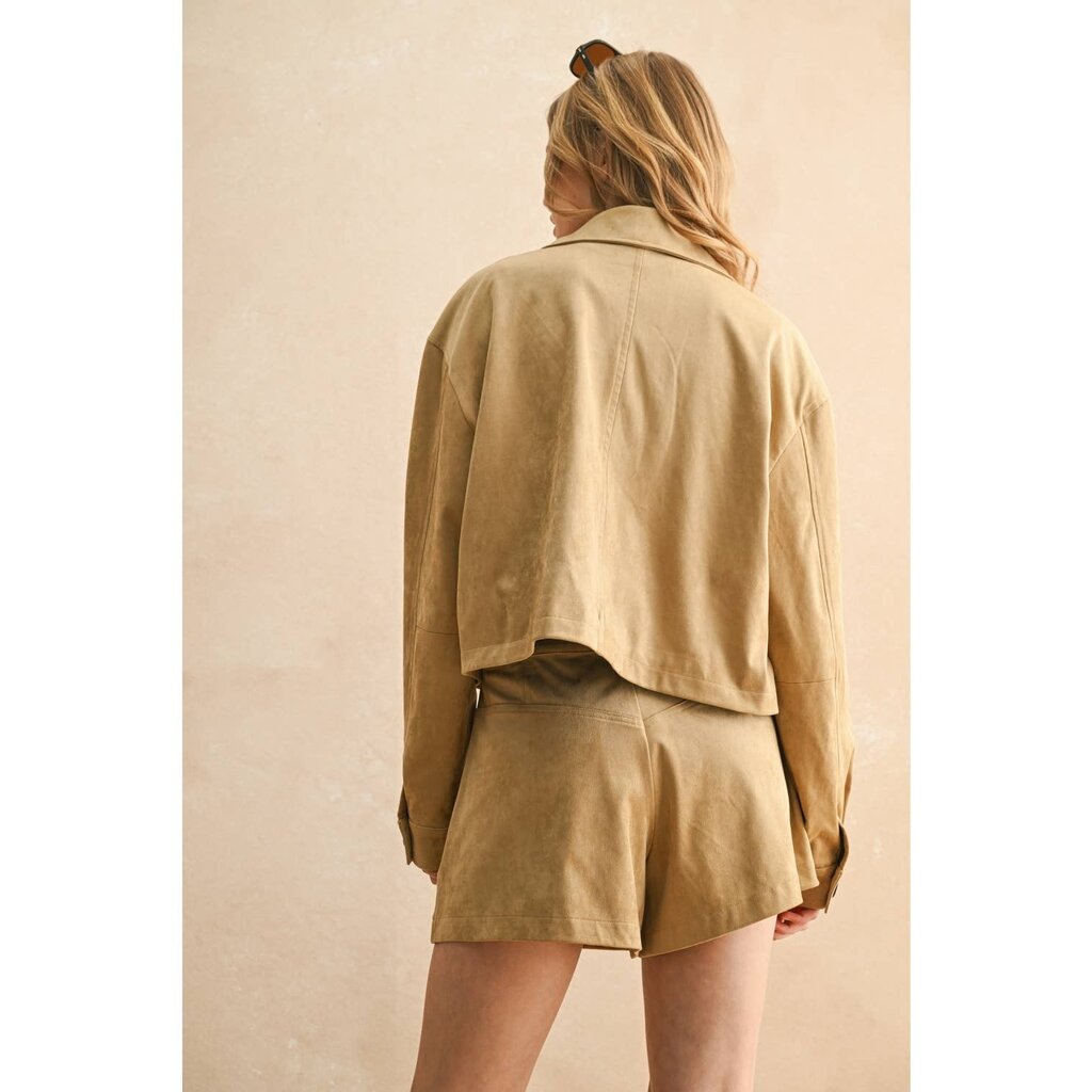 Miou Muse Suede Jacket With Pockets