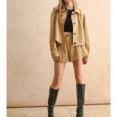 Miou Muse Suede Jacket With Pockets
