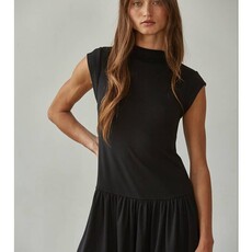 By Together Knit Spandex Mock Neck Mini Dress