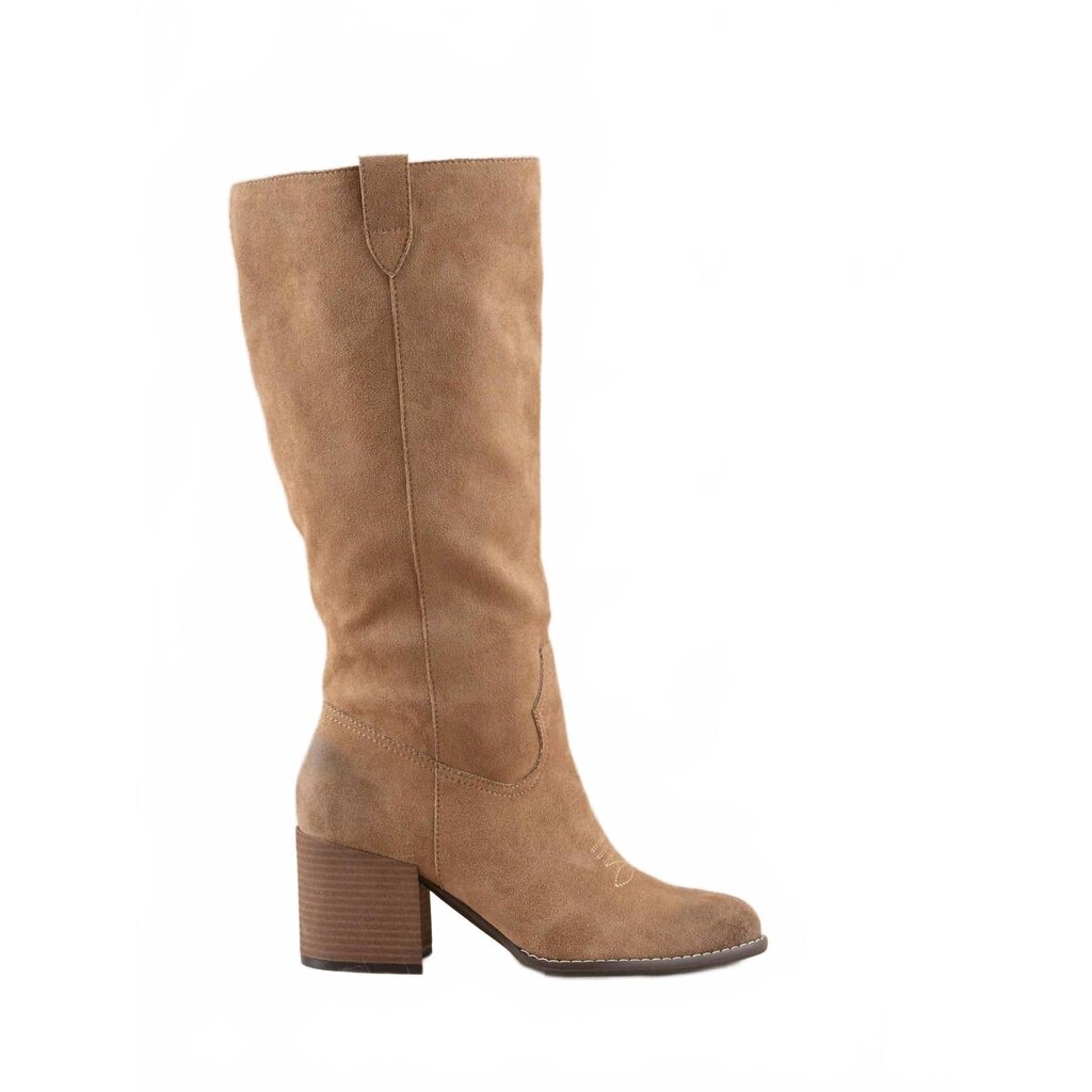Oasis Society Knee High Western Bucket Boot-Latte