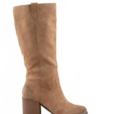 Oasis Society Knee High Western Bucket Boot-Latte Oasis Society Knee High Western Bucket Boot-Latte
