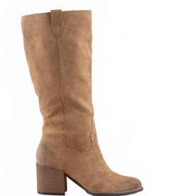 Oasis Society Knee High Western Bucket Boot-Latte