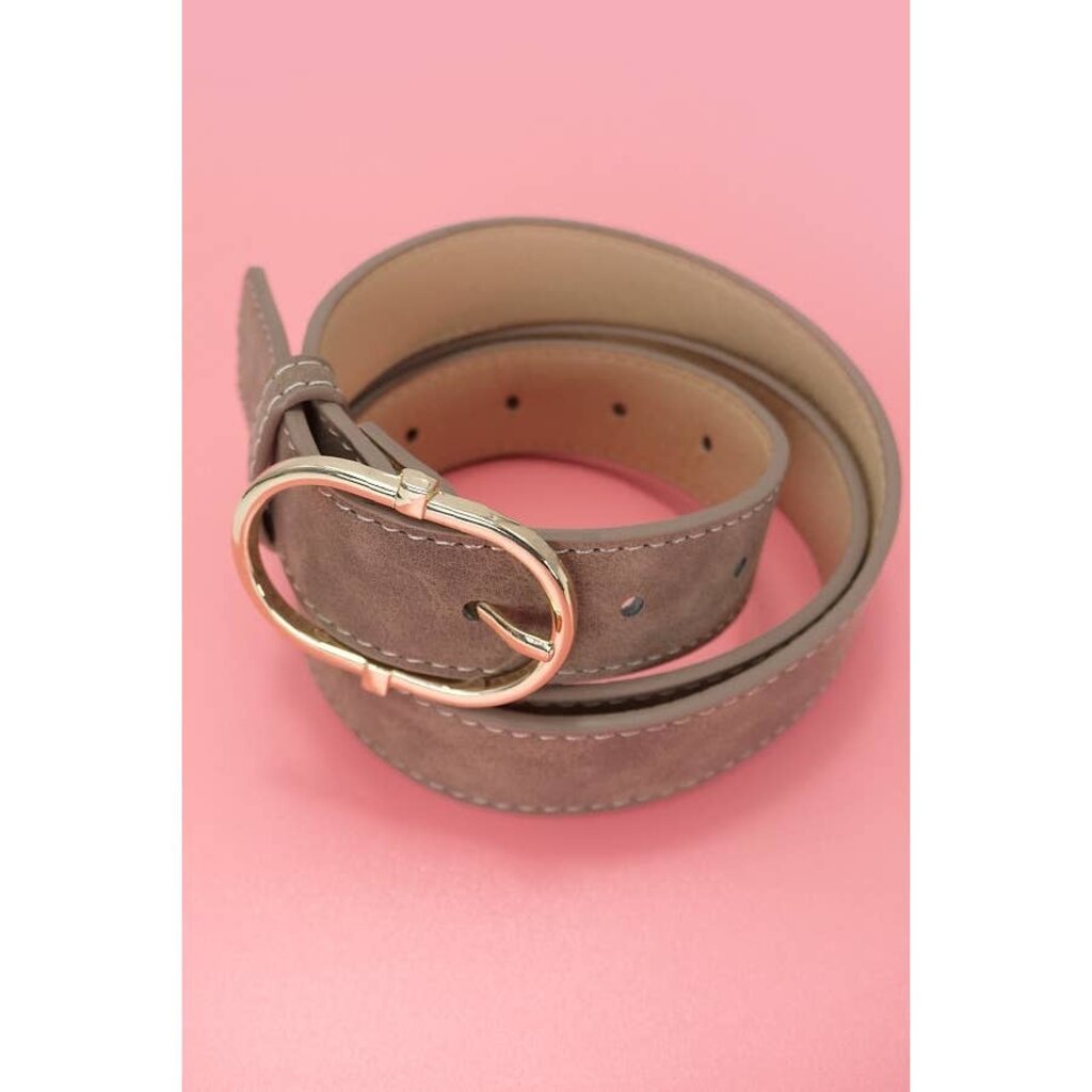 JOSSLYN Chic Oval Buckle Belt