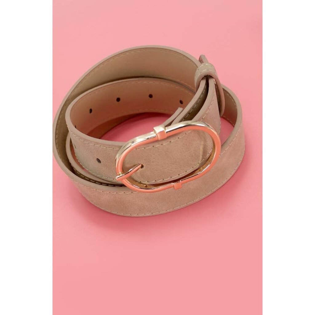 JOSSLYN Chic Oval Buckle Belt