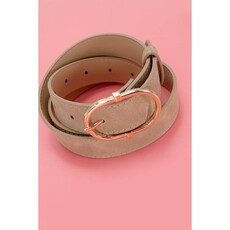 JOSSLYN Chic Oval Buckle Belt