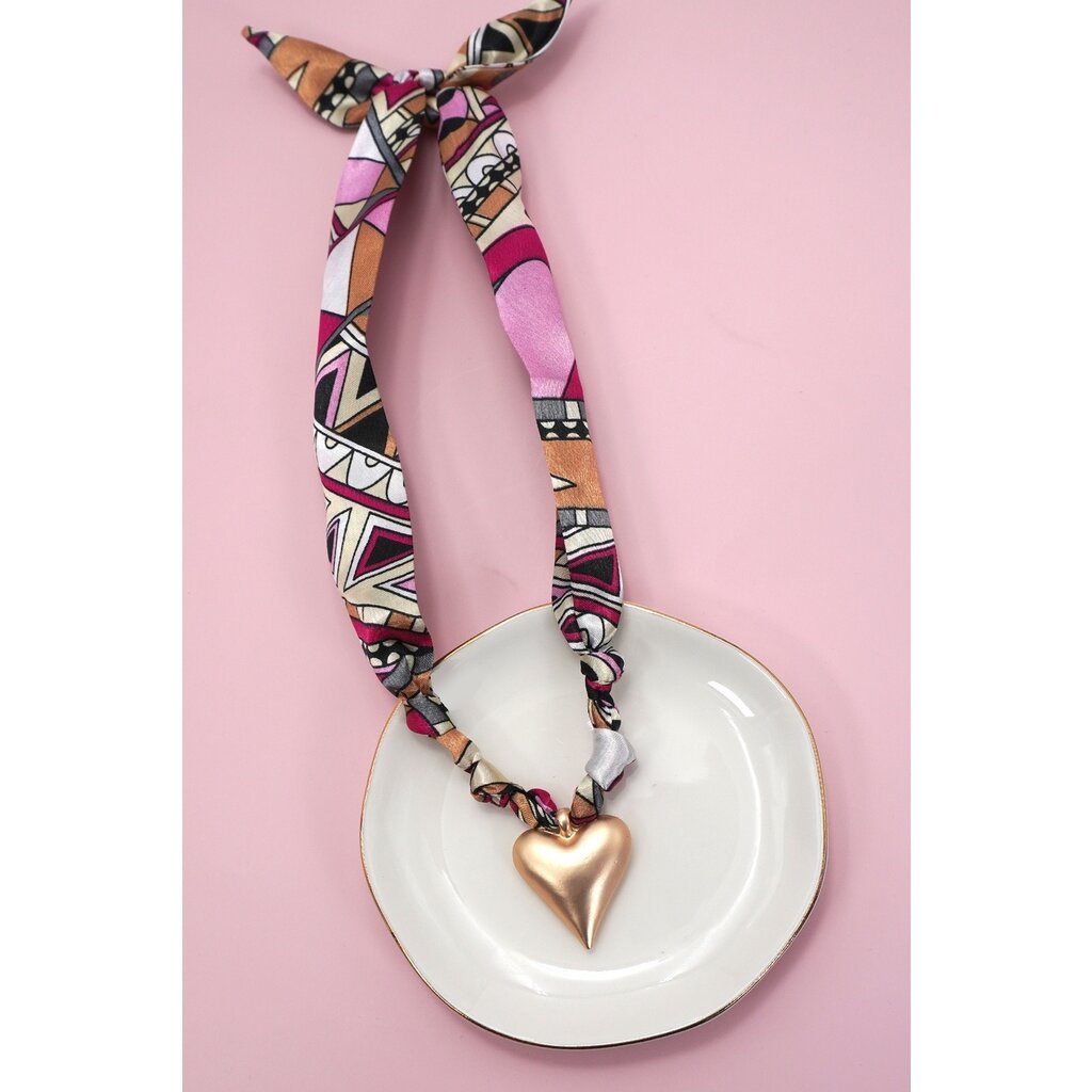 JOSSLYN Charm Scarf Necklace