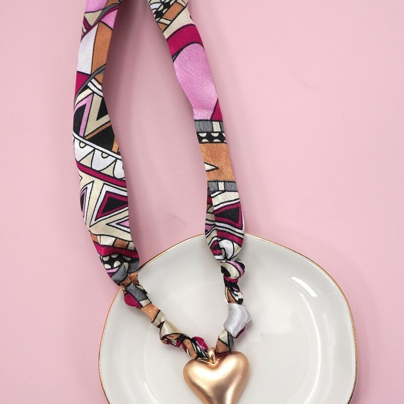 JOSSLYN Charm Scarf Necklace