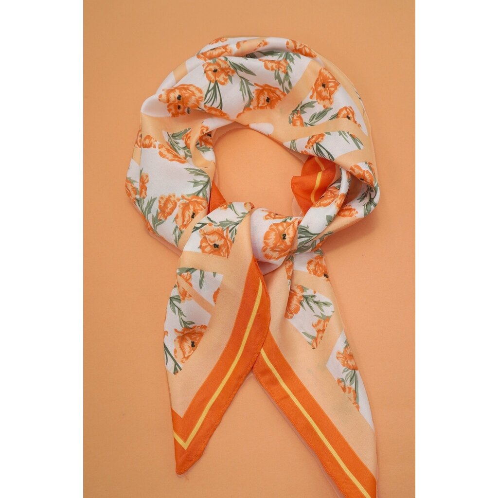 JOSSLYN Floral Print Bandana Scarf