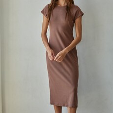 By Together Short Sleeve Bodycon Midi Dress