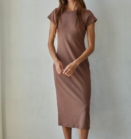 By Together Short Sleeve Bodycon Midi Dress