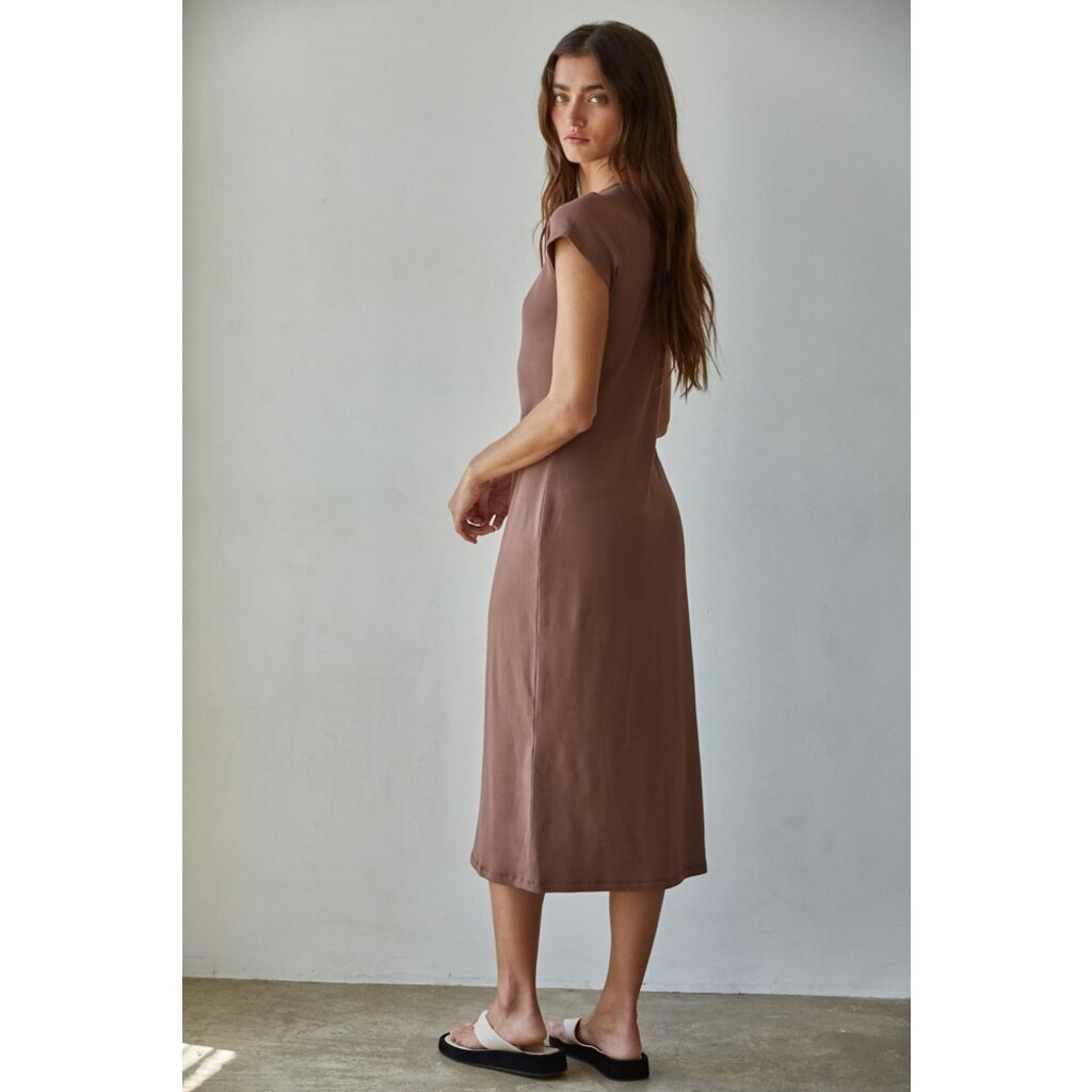 By Together Short Sleeve Bodycon Midi Dress