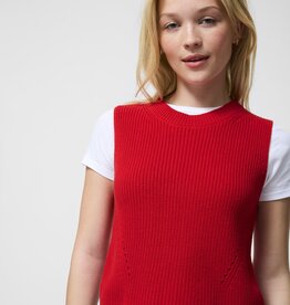 French Connection Mozart Crew Neck- Red