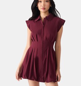 Steve Madden Dyanne Dress-Wine