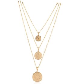 Sahira Emperor Coin Necklace 18"