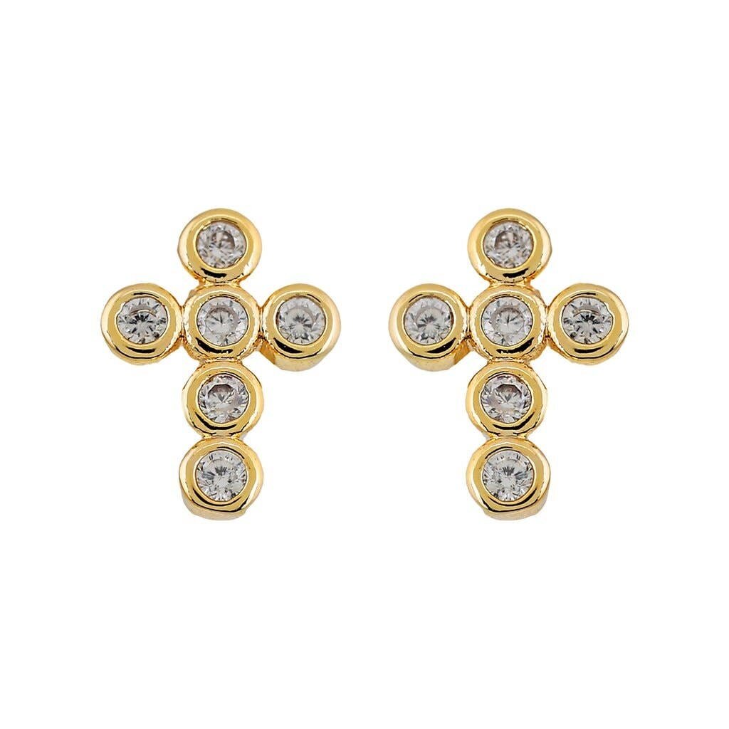 Sahira Mimi Mini Cross Earrings
