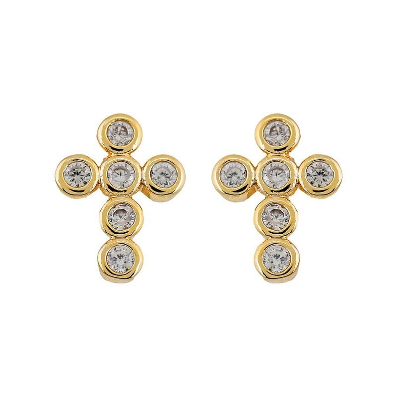 Sahira Mimi Mini Cross Earrings