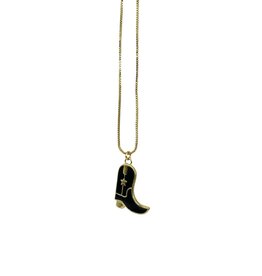 Sahira Cowboy Boot Necklace