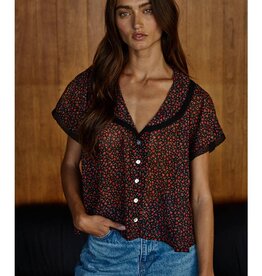 By Together Floral Collared Top