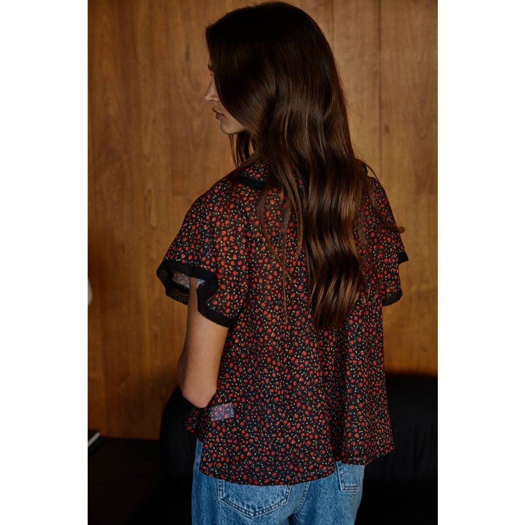 By Together Floral Collared Top