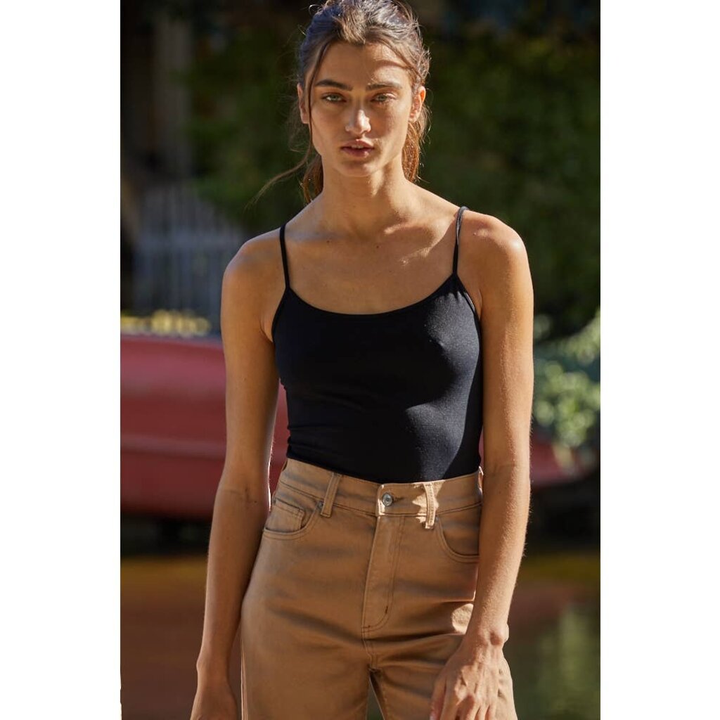 By Together Basic Full Length Cami-Black