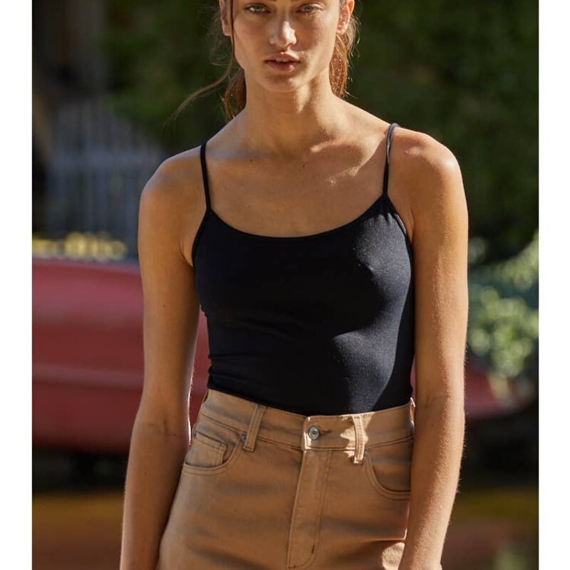 By Together Basic Full Length Cami-Black