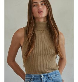 By Together Knit Turtleneck Pullover - Camel