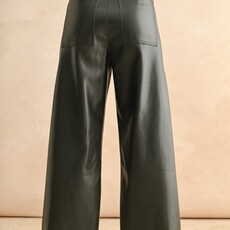 Miou Muse Pintuck Front Pleated Wide Straight Pants