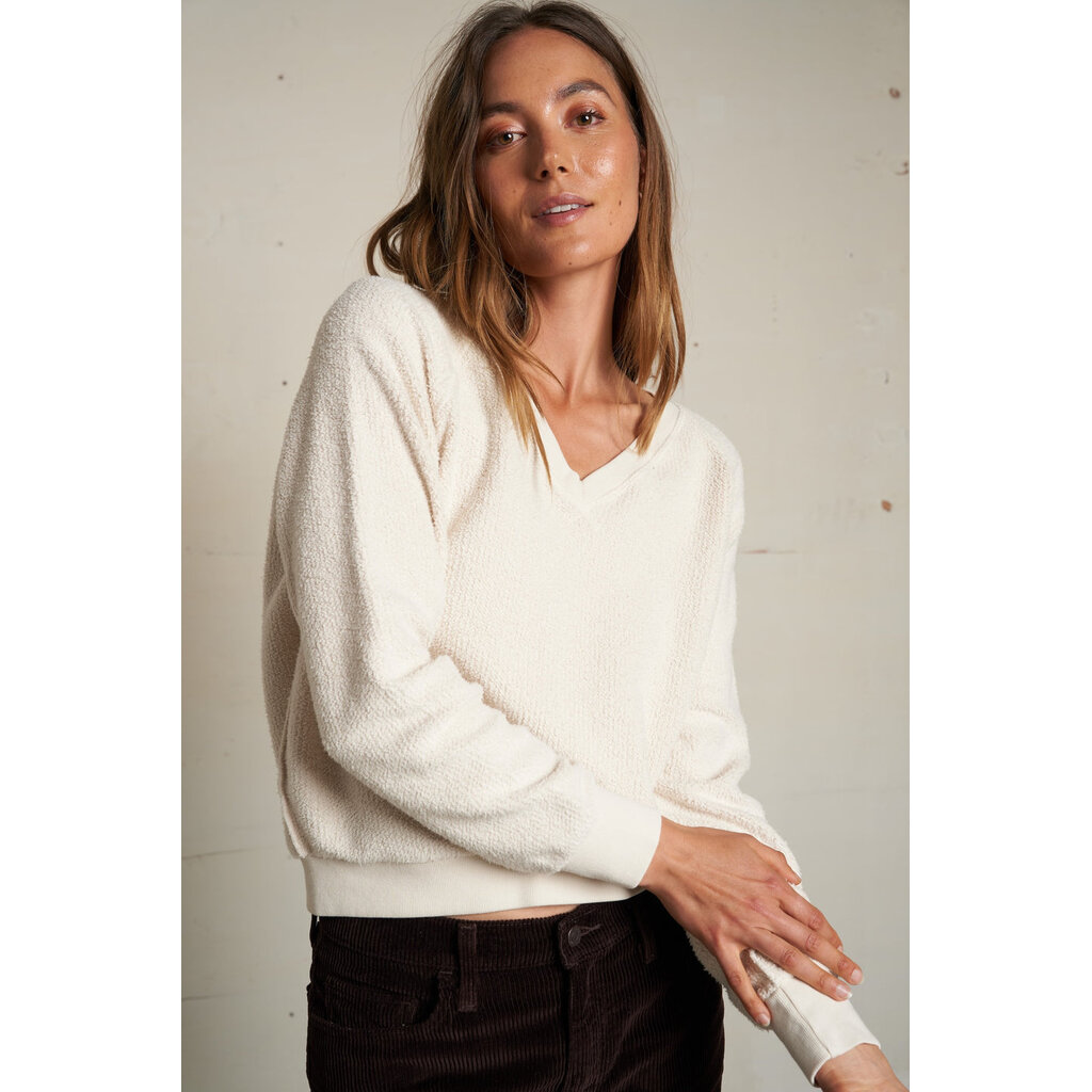 Perfect White Tee Zuri Reverse Fleece Sweatshirt