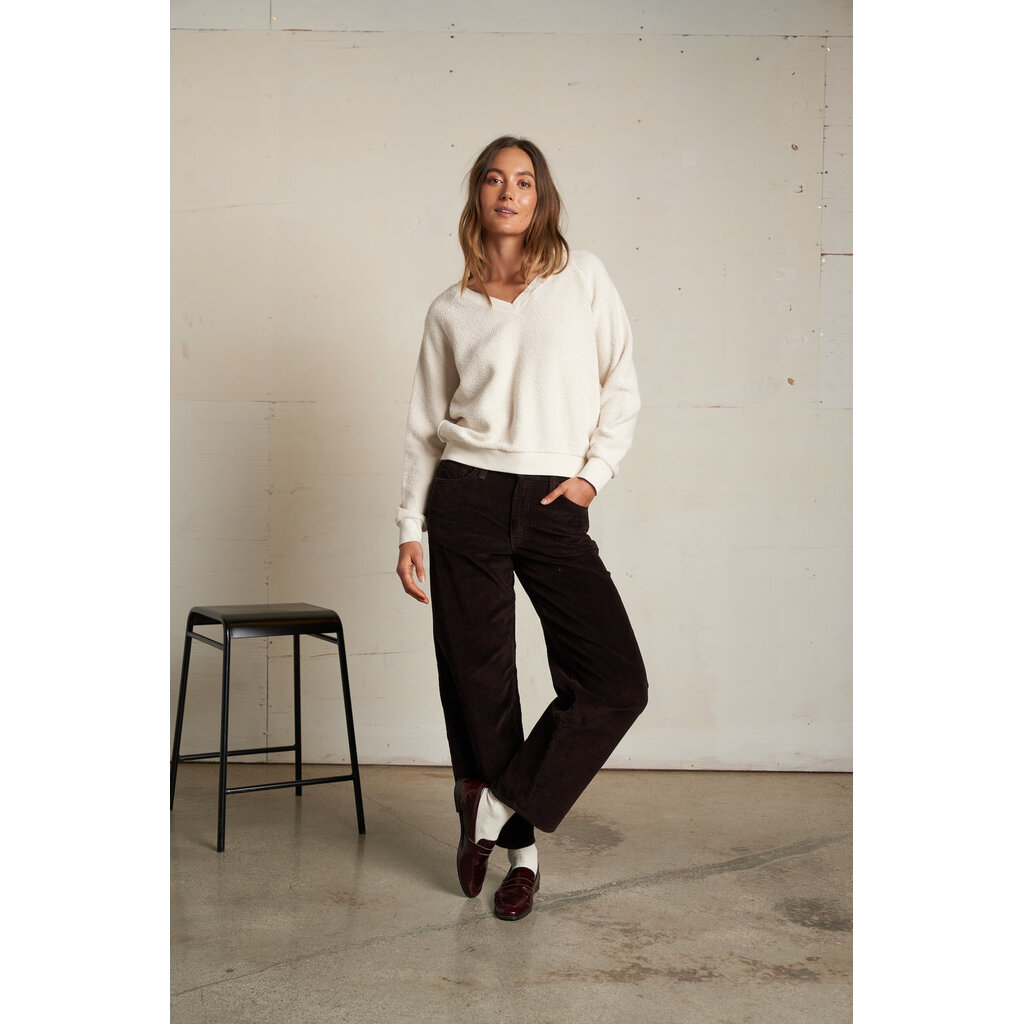Perfect White Tee Zuri Reverse Fleece Sweatshirt