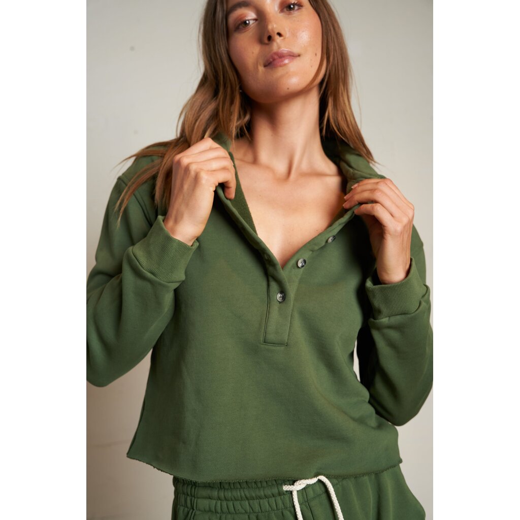 Perfect White Tee Vinny Fleece 3/4 Sweatshirt