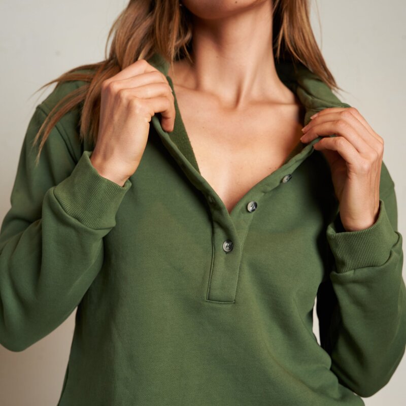 Perfect White Tee Vinny Fleece 3/4 Sweatshirt