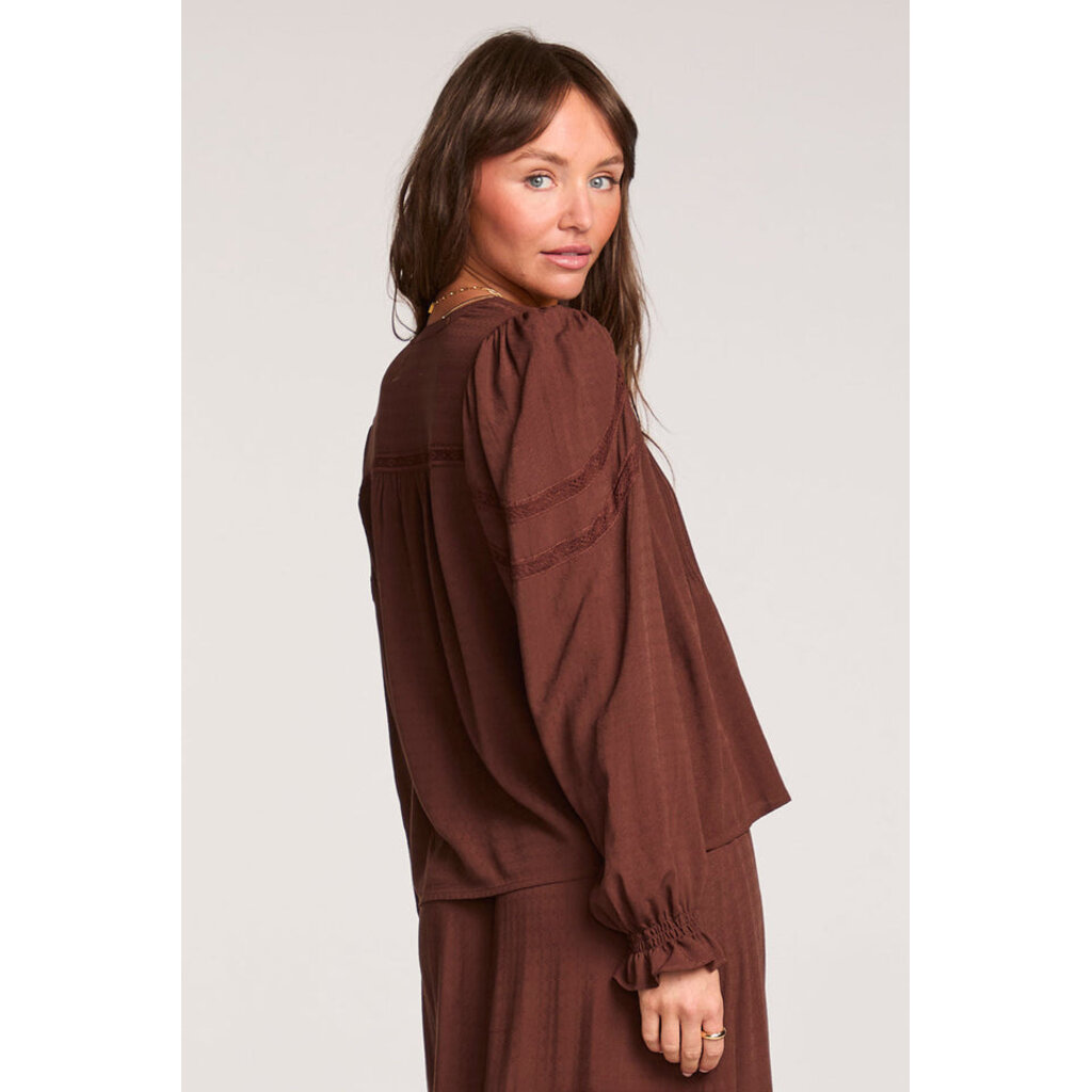 Saltwater Luxe Lyrra Top-Chocolate