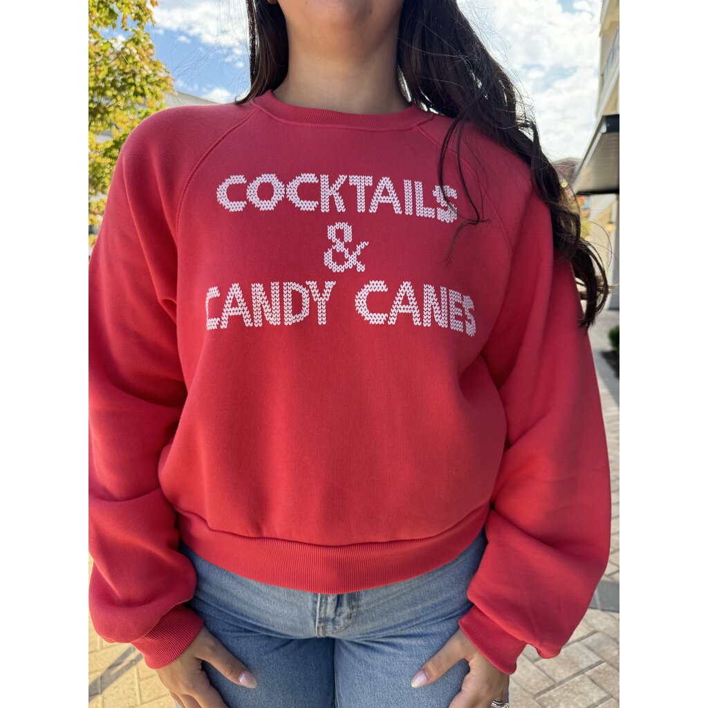 Project Social T Cocktails & Candy Canes Sweatshirt