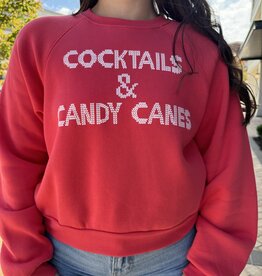 Project Social T Cocktails & Candy Canes Sweatshirt