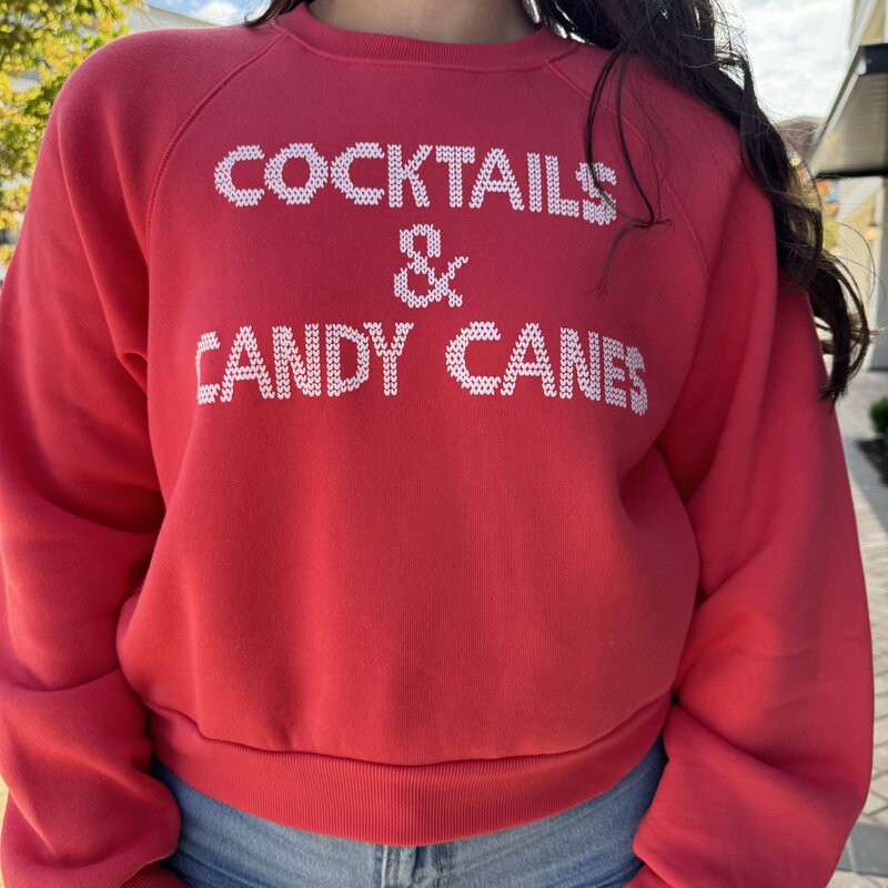 Project Social T Cocktails & Candy Canes Sweatshirt