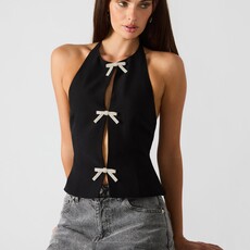 Steve Madden Juvia Top-Black