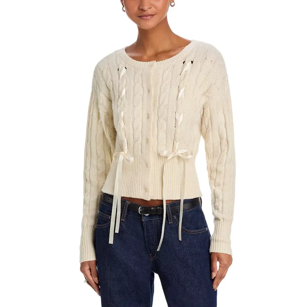 Steve Madden Saidee Cardigan-Cream