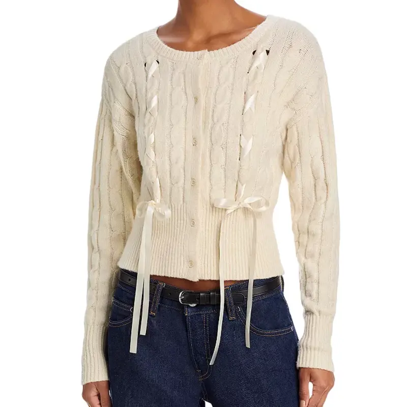 Steve Madden Saidee Cardigan-Cream