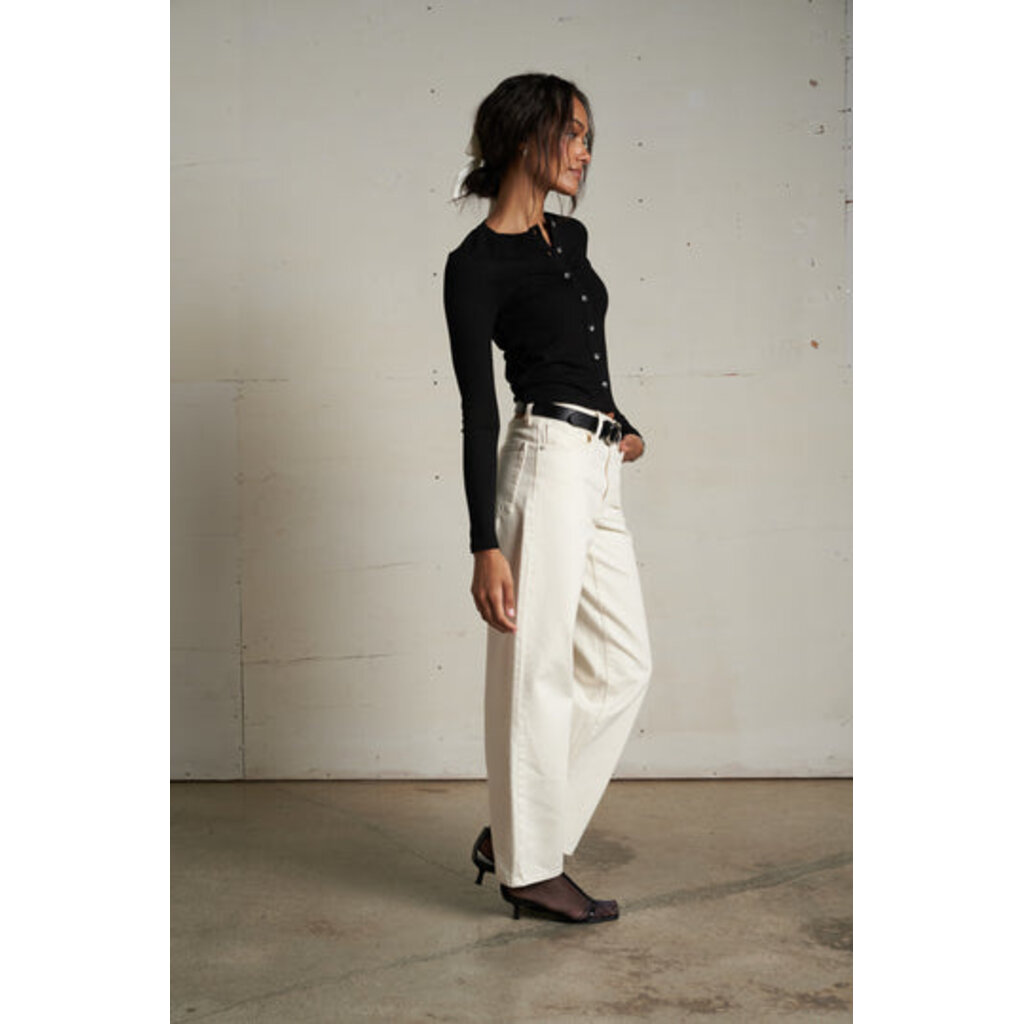 Perfect White Tee Maureen - Luxe Rib Fitted Cardigan