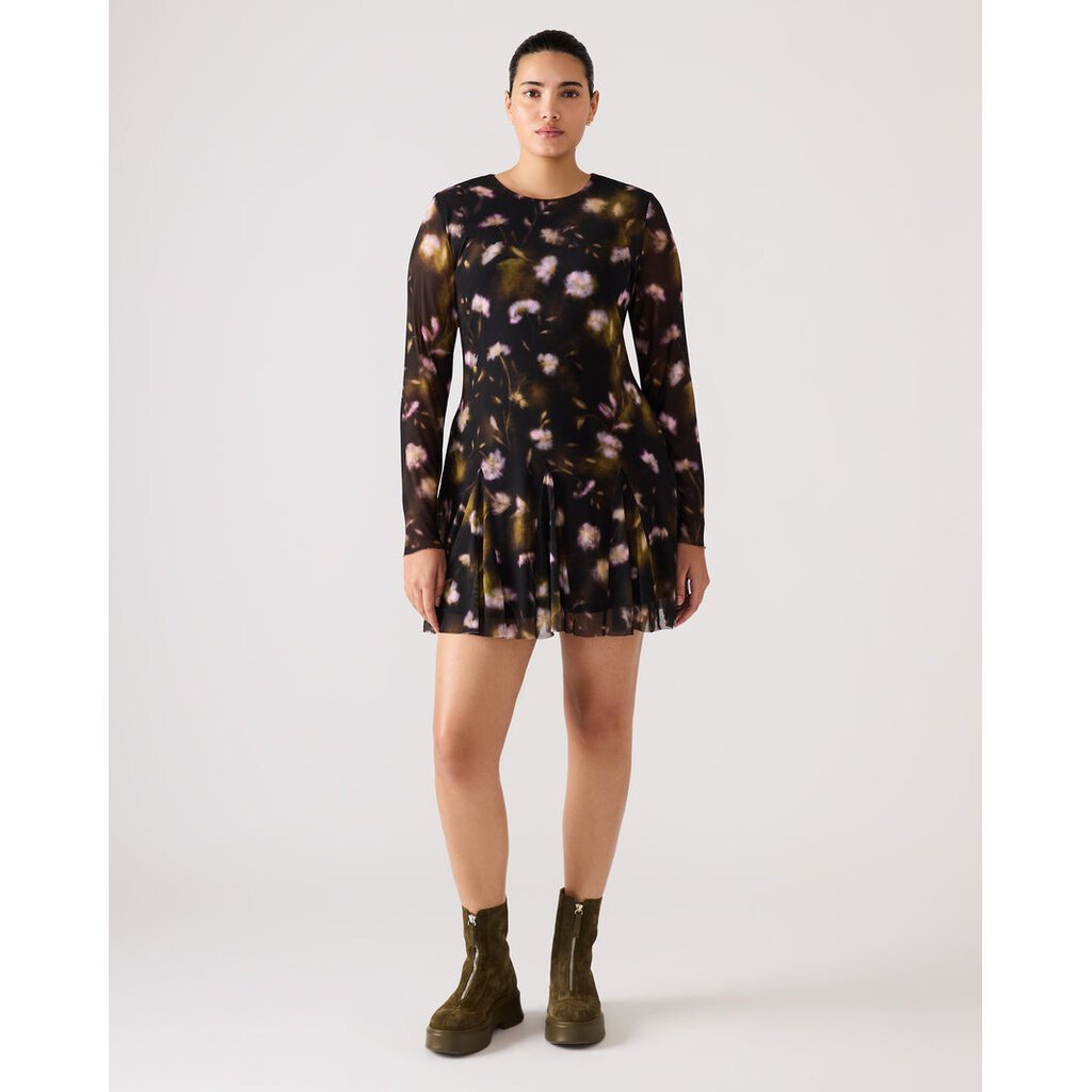 Steve Madden Bliss Dress-Black Floral