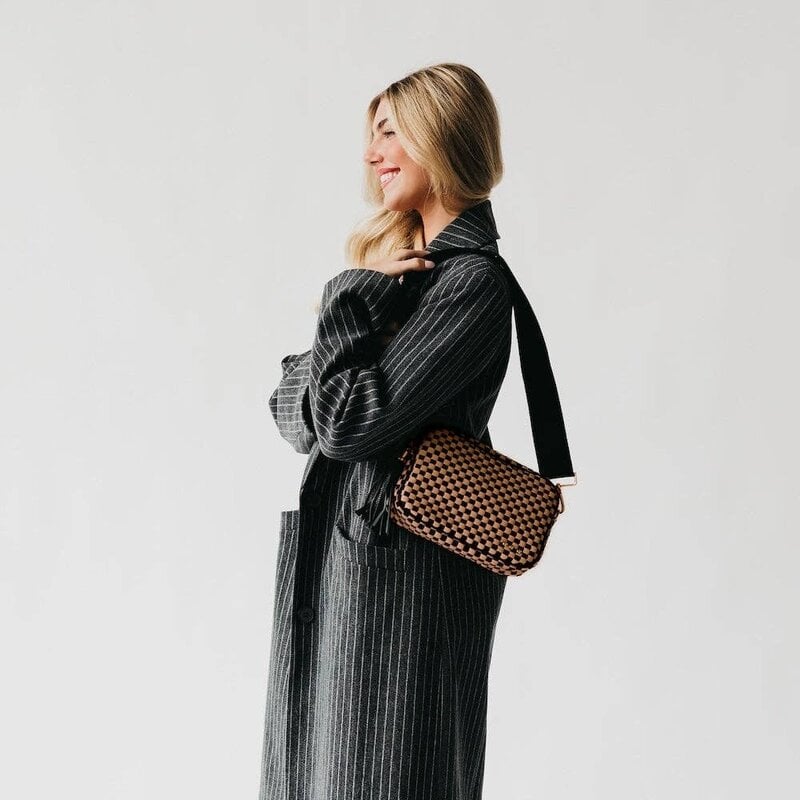 StyleLA Woven Willow Crossbody Bag